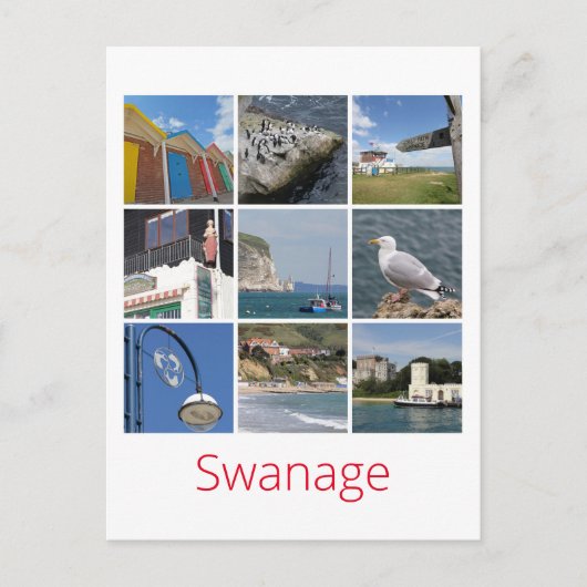 Swanage Postkarte (Vorderseite)