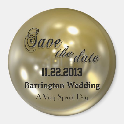 Swank Bright Save the Date Magnet (Vorne)