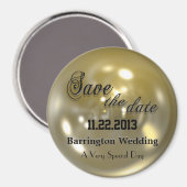 Swank Bright Save-the-Date-Magnet Magnet (Vorderseite/Rückseite)