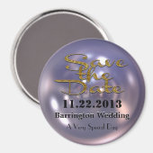 Swank Save-the-Date-Magnet Magnet (Vorderseite/Rückseite)