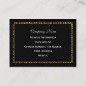 Swankshire Elegant Beruflich Visitenkarte (Rückseite)