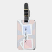 Swanky-1950er-3-D-Brillen-Gepäckmarke Gepäckanhänger (Vorderseite vertikal)