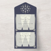 Swanky Art Deco All In One Einladung (Innen Boden)