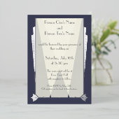 Swanky Art Déco im Tessin Folieneinladung (Stehend vorne)