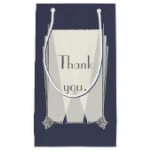 Swanky Art Deco in Blue Gift Bag Kleine Geschenktüte (Vorderseite)