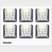 Swanky Art Deco in Blue Sticker (Blatt)