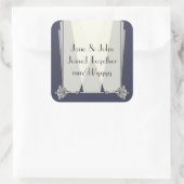 Swanky Art Deco in Blue Sticker (Tasche)