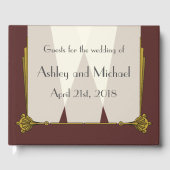 Swanky Art Deco in Red Guest Book Gästebuch (Vorderseite)