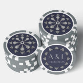 Swanky Art Deco Pokerchips (Stapel)