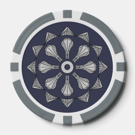 Swanky Art Deco Pokerchips (Vorderseite)
