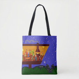 Swanky Hillside Party Illustration Tasche