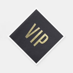Swanky Imitat-Goldblatt-Folie VIP-Typografie Serviette