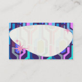 Swanky Retro Blue Visitenkarte (Rückseite)