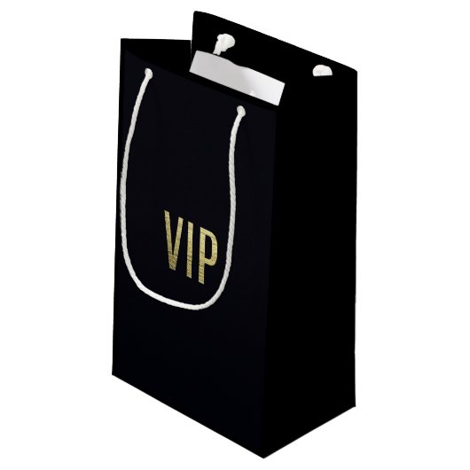 Swanky Typografie der Kleine Geschenktüte (Rückseite Schrägansicht)