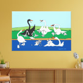 Swanna Talk 40x60 Canvas Print Leinwanddruck (Insitu (Wohnzimmer))