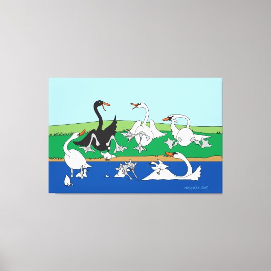 Swanna Talk 40x60 Canvas Print Leinwanddruck (Vorderseite)