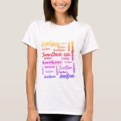 SwanQueen Word Cloud T - Shirt - Bold Fandom Pride (Vorderseite)