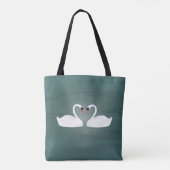 Swans Allover Tote Bag Tasche (Rückseite)