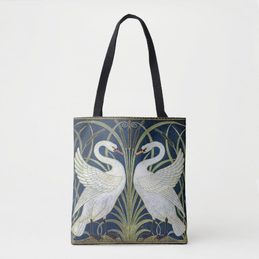 Swans Art Deco Nouveau Walter Crane Viktorianisch Tasche (Vorderseite)