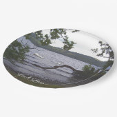 Swans auf Loch Lomond Pappteller (Schrägansicht)