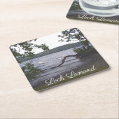 Swans auf Loch Lomond Rechteckiger Pappuntersetzer (angewinkelt)