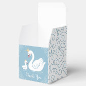 Swans Baby Showbird mit Crown Theme Blue Geschenkschachtel (Geöffnet)