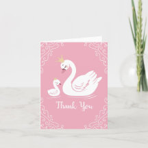 Swans Baby Showbird mit Crown Theme Pink