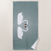 Swans Beach Handtuch (Vorderseite)