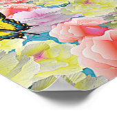 Swans bei Sunset Poster (Ecke)