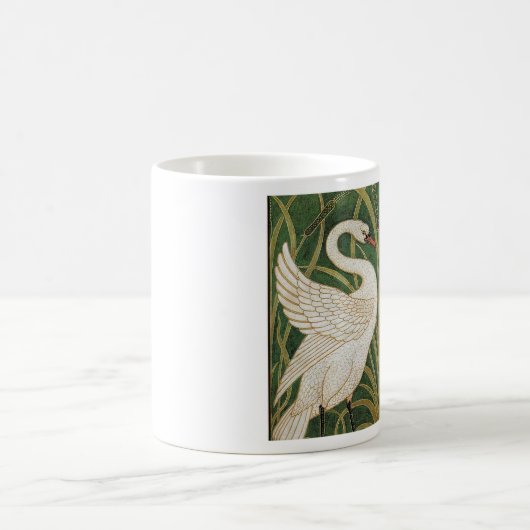 Swans Birds Iris Reeds Walter Crane Kaffeetasse (Mittel)