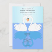 Swans Design Wedding Program (Rückseite)