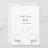 Swans Design Wedding Save The Date (Vorderseite)