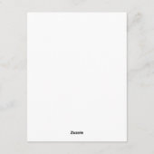 Swans Floral Monogram Crest Rehearsal Dinner Einladung (Rückseite)