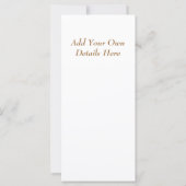 SWANS GREETINGS CARD (Rückseite)