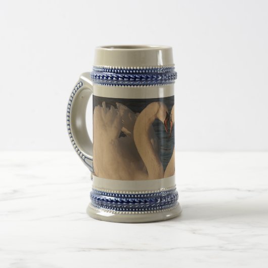 Swans Heart 22 oz Stein Bierglas (Vorderseite Links)