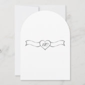 Swans in Liebe Einladung (Rückseite)