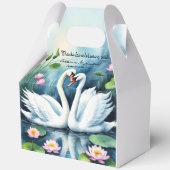Swans in Liebe Lotus Geschenkschachtel (Vorderseite)