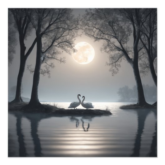 Swans in Liebe Poster (Vorne)