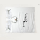 Swans Liebe benennt Hochzeit Wandteppich (Vorderseite (Horizontal))