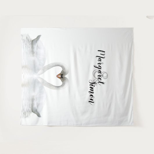 Swans Liebe benennt Hochzeit Wandteppich (Vorderseite (Horizontal))