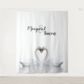 Swans Liebe benennt Hochzeit Wandteppich (Vorderseite)