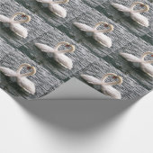 Swans & Liebe Valentinstag Packpapier (Ecke)