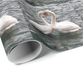 Swans & Liebe Valentinstag Packpapier (Rolleneckpunkt)