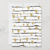 Swans Liebe Weiße Brautdusche Einladung (Rückseite)