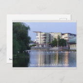 Swans on River Barrow, Carlow Town, Irland Postkarte (Vorne/Hinten)