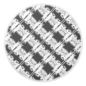 Swans Pattern Greytone Keramik Knob Keramikknauf (Vorderseite)
