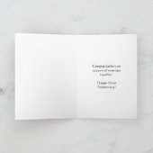 Swans Personalisiert 25. Hochzeitstag Karte (Innenseite)