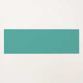 Swans & Personalisierter Name auf Türkis Yogamatte (Rückseite (Horizontal))