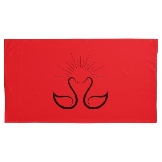 Swans Pillowcase Kissenbezug (Vorderseite-Links)