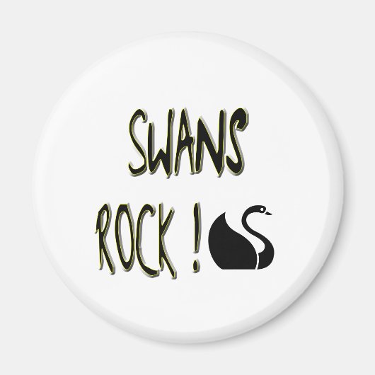 Swans Rock! Magnet (Vorne)
